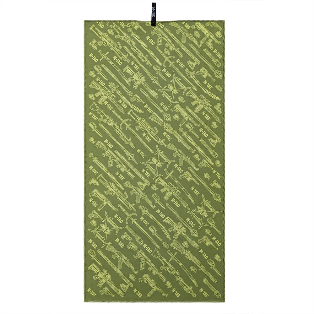 M-Tac Weapon prosop microfibra verde 80x40 uscare rapida