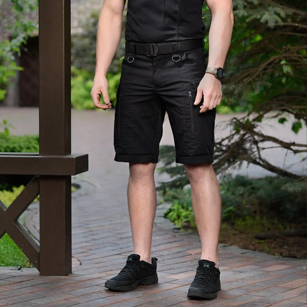 M-Tac Conquistador Flex shorts negri rip-stop 8 buzunare