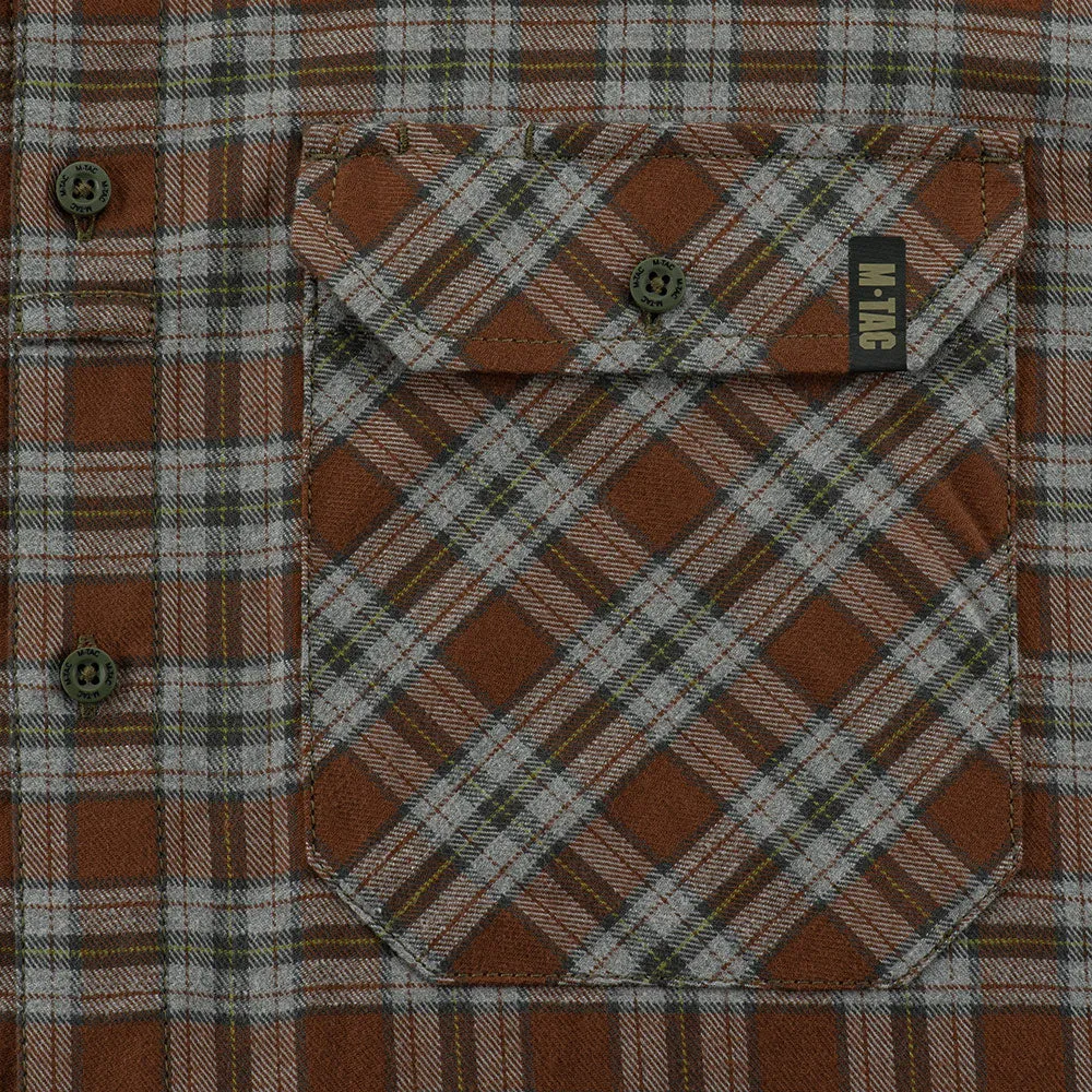 M-Tac Lumberjack cămașă maro/gri bumbac