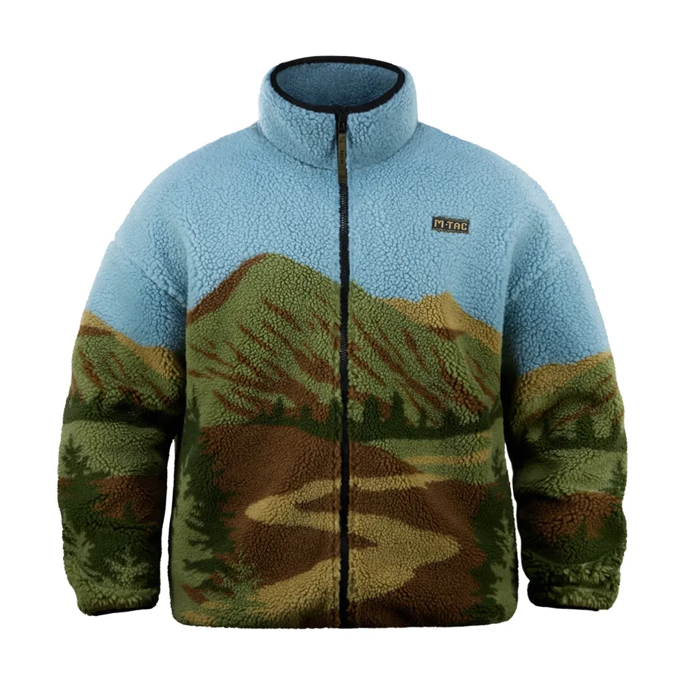 M-Tac Karpaty geaca fleece Sherpa peisaj montan poliester