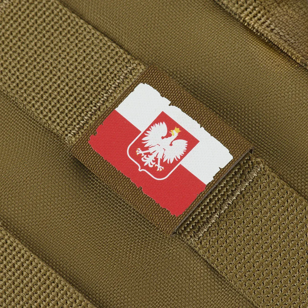 M-Tac patch drapel Polonia MOLLE coyote pliabil