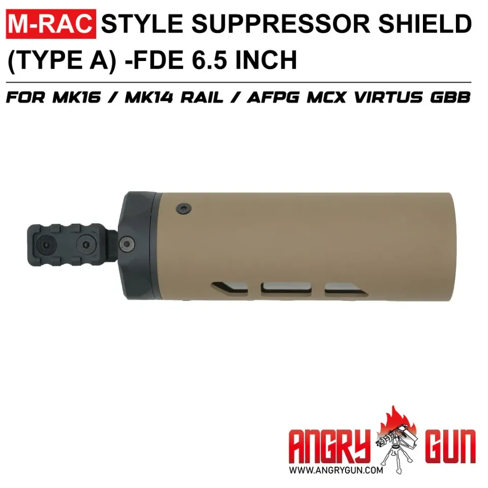 Angrygun M-RAC Type A scut amortizor FDE 6.5 inch aluminiu