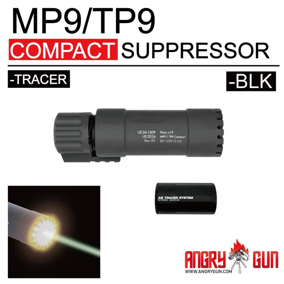 Angrygun MP9/TP9 amortizor tracer negru 170 mm