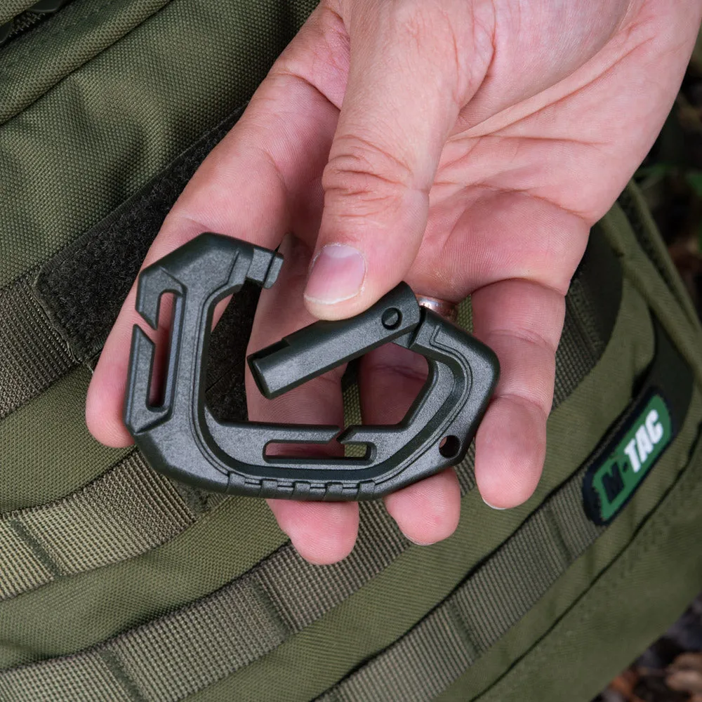 Carabină M-Tac MOLLE plastic olive 9,3 cm chei