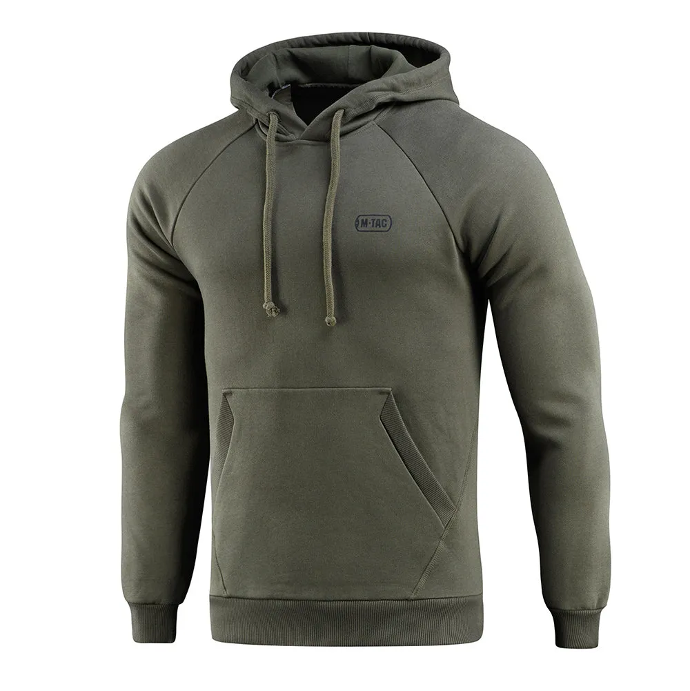 M-Tac Cotton Raglan Hard hoodie Army Olive fleece 390g