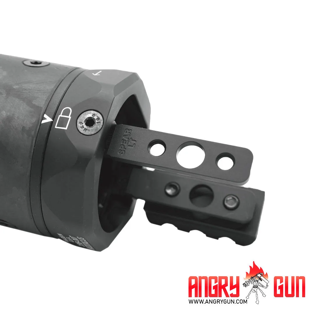ANGRYGUN M-RAC Type B scut amortizor negru carbon 6.5 inch