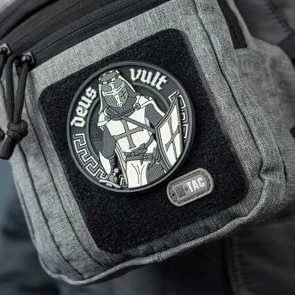 Patch M-Tac Deus Vult 3D PVC negru Velcro
