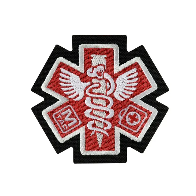 M-Tac Paramedic patch brodat negru velcro