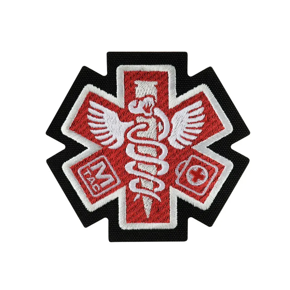 M-Tac Paramedic patch brodat negru velcro