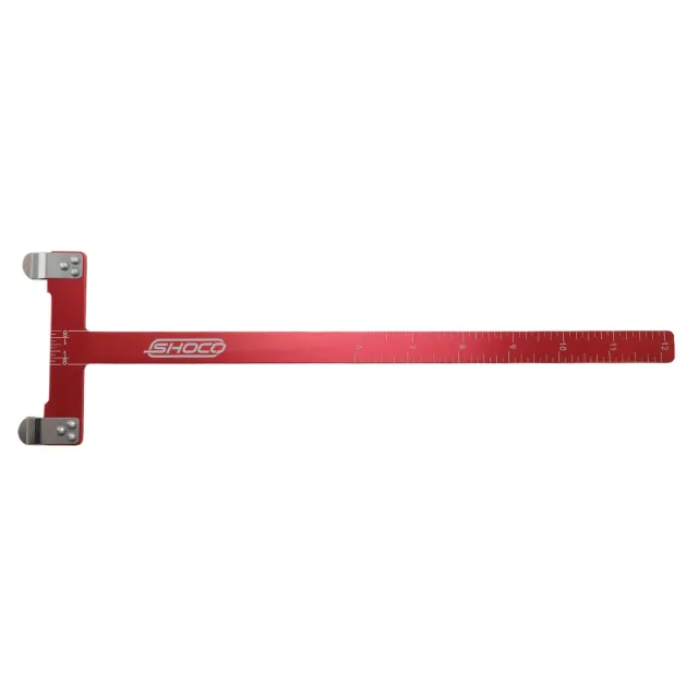 SHOCQ Bow Square riglă arc aluminiu inch-cm