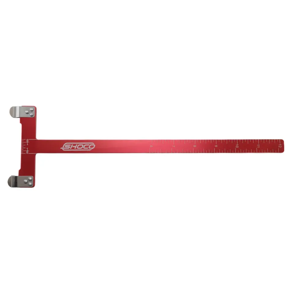 SHOCQ Bow Square riglă arc aluminiu inch-cm