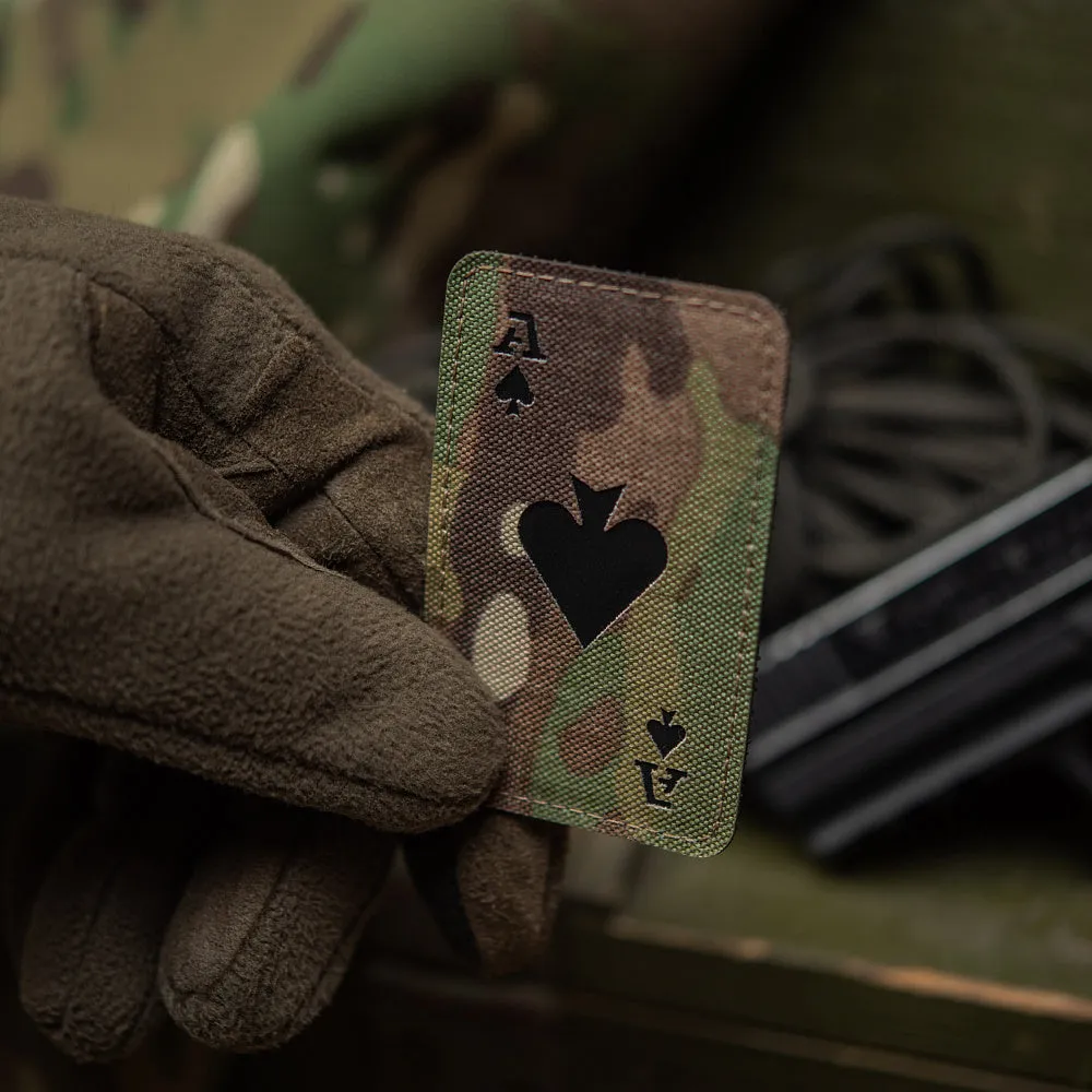 M-Tac Ace of Spades Laser Cut patch multicam fosforescent