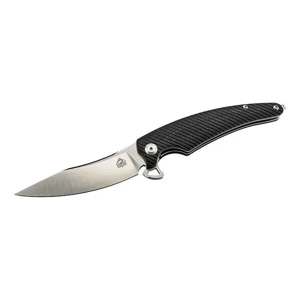 Puma Tec Curved briceag negru otel 440A G-10