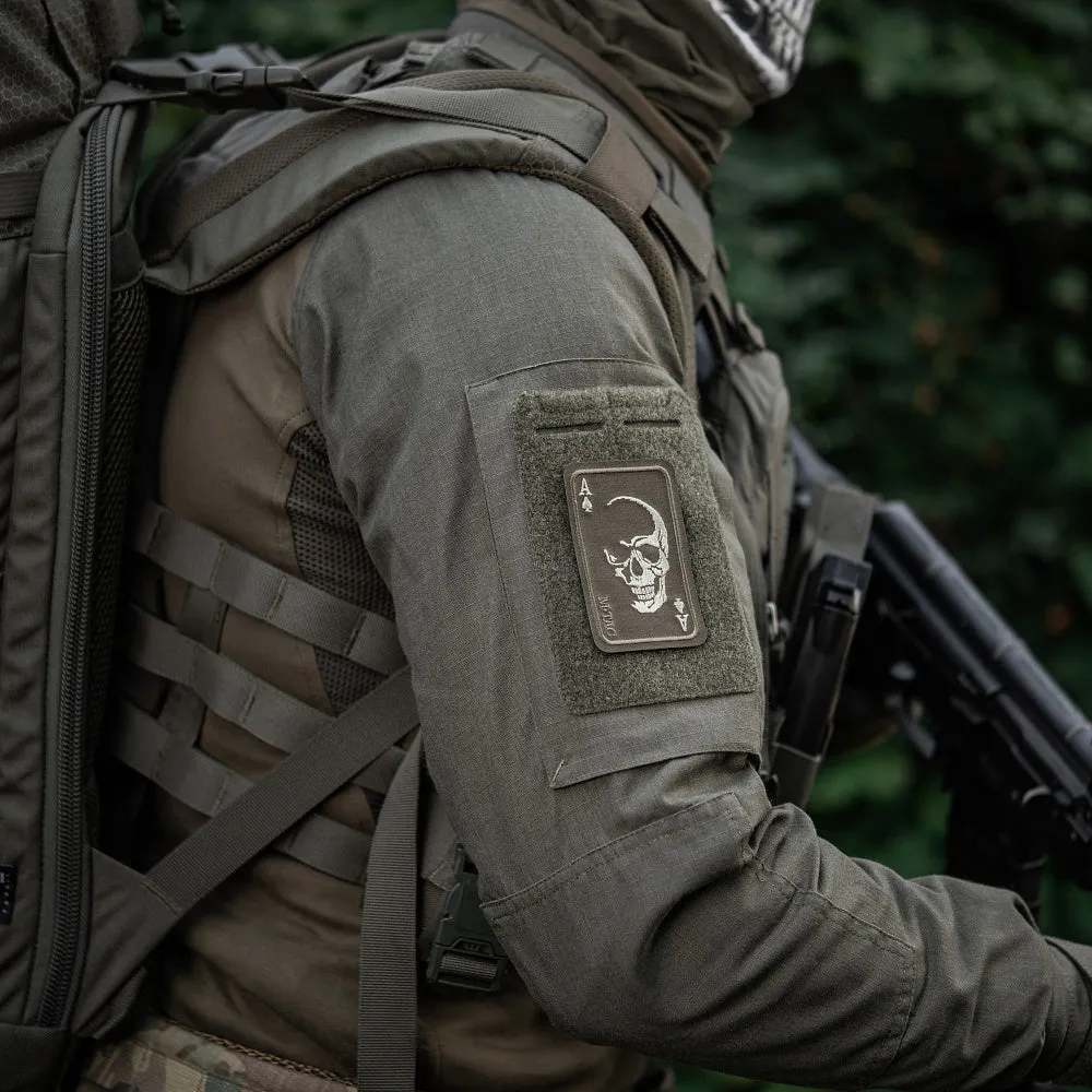 M-Tac Face of War patch brodat ranger green