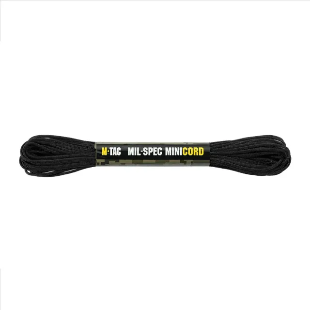 M-Tac Minicord Mil-Spec paracord negru 15m