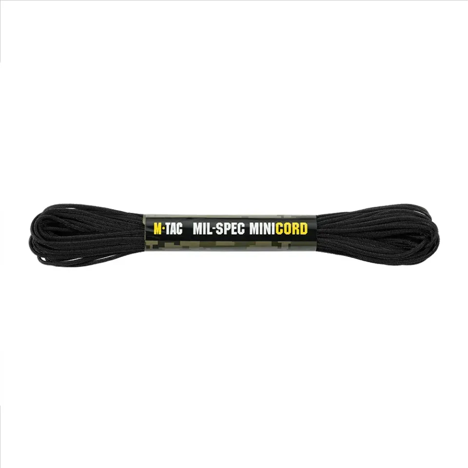 M-Tac Minicord Mil-Spec paracord negru 15m