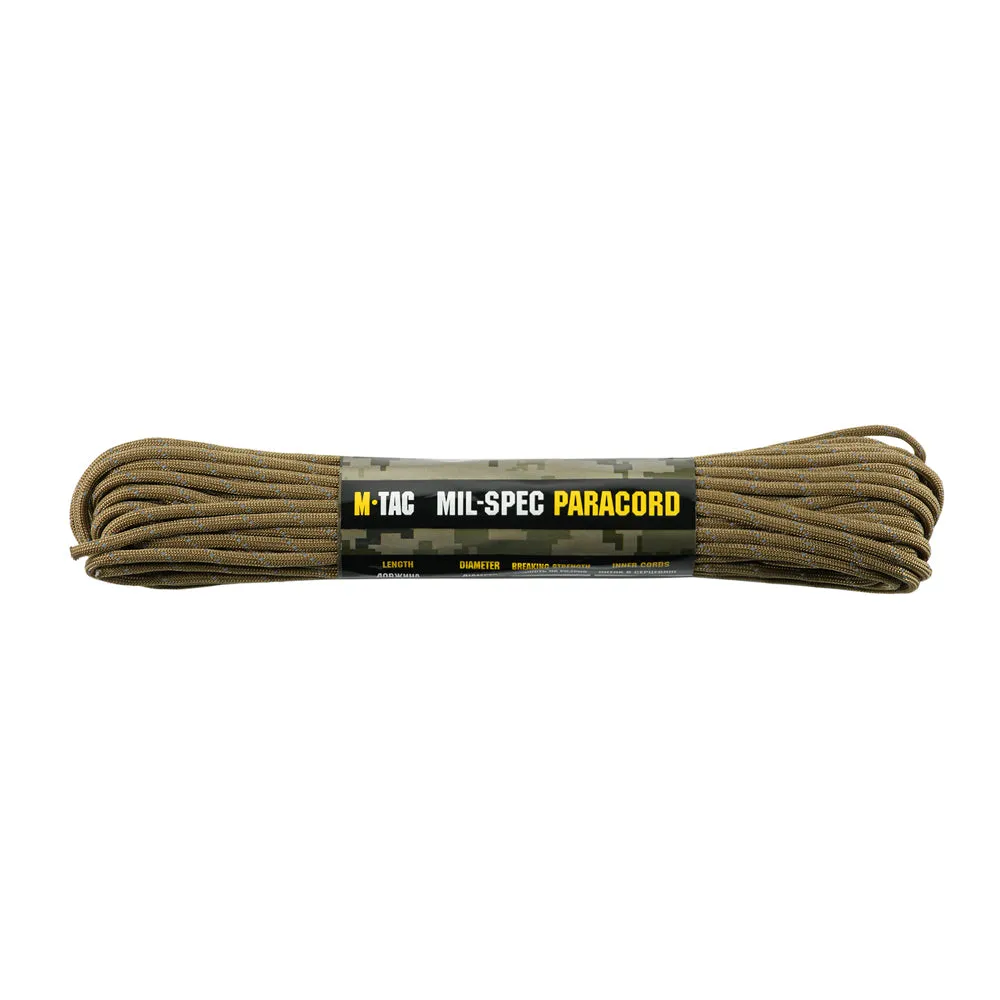 M-Tac 550 Coyote Reflectorizant paracord 15m rezistent