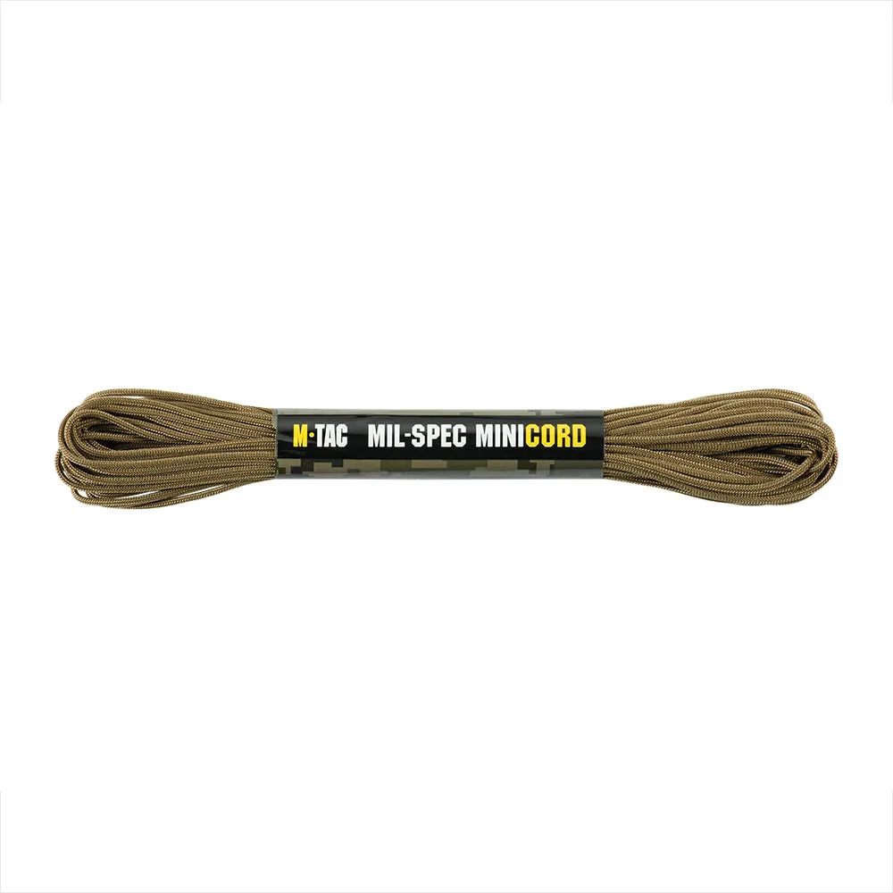 M-Tac Minicord Mil-Spec paracord 2.2mm 15m coyote