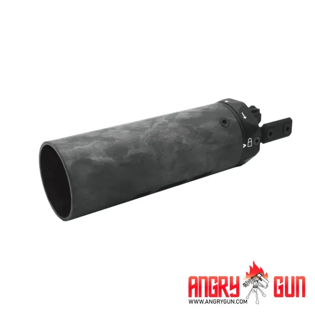 AngryGun M-RAC Type A scut amortizor negru carbon 6,5 inch