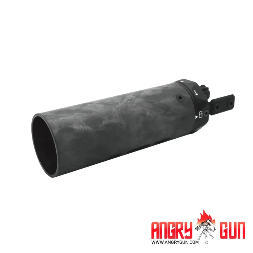 AngryGun M-RAC Type A scut amortizor negru carbon 6,5 inch