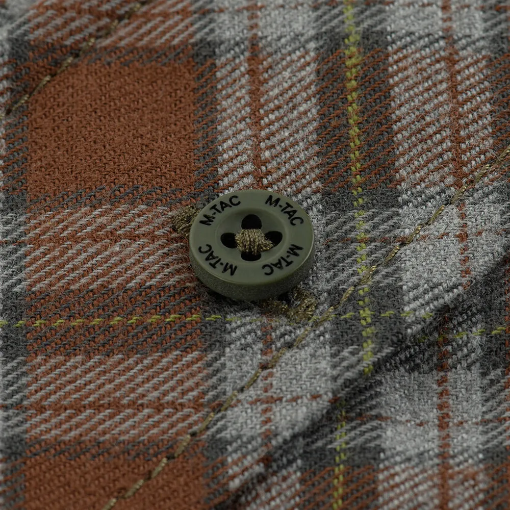 M-Tac Lumberjack cămașă maro/gri bumbac