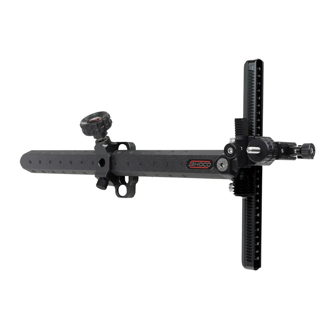SHOCQ Align sight carbon 9 inch recurve negru