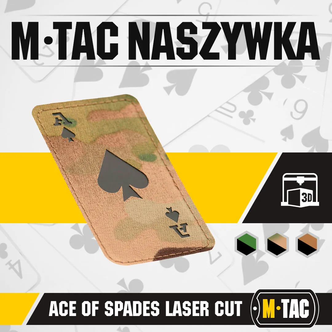M-Tac Ace of Spades Laser Cut patch multicam fosforescent