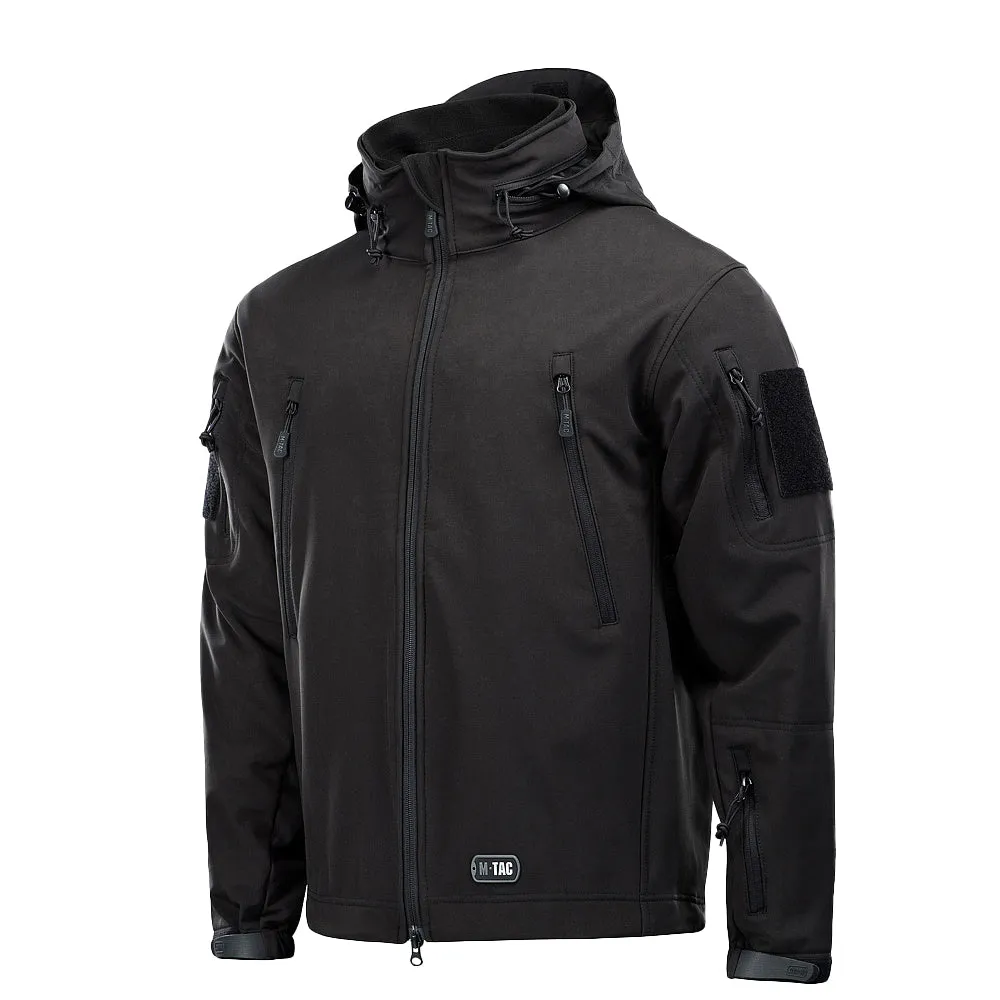 M-Tac Softshell geaca neagra cu captuseala detasabila