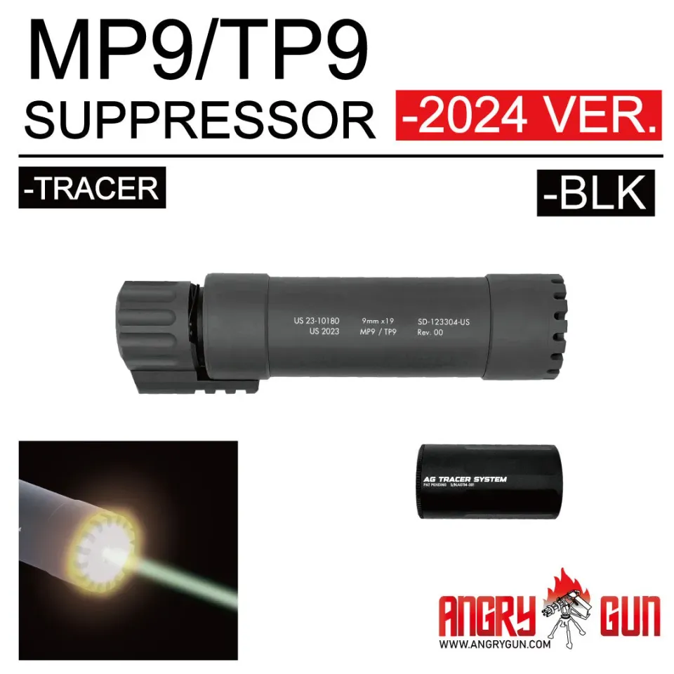 AngryGun MP9/TP9 Tracer 2024 trasor negru 210mm