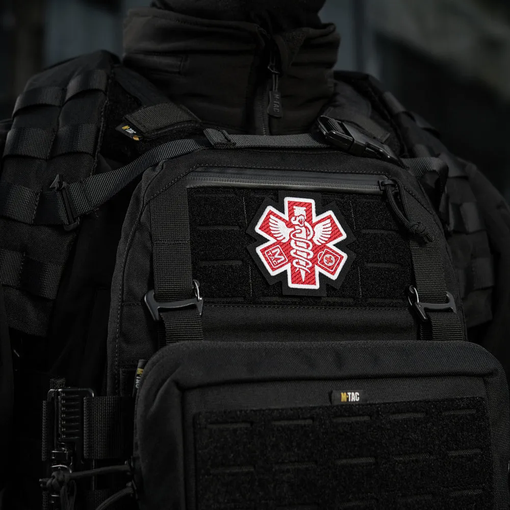 M-Tac Paramedic patch brodat negru velcro