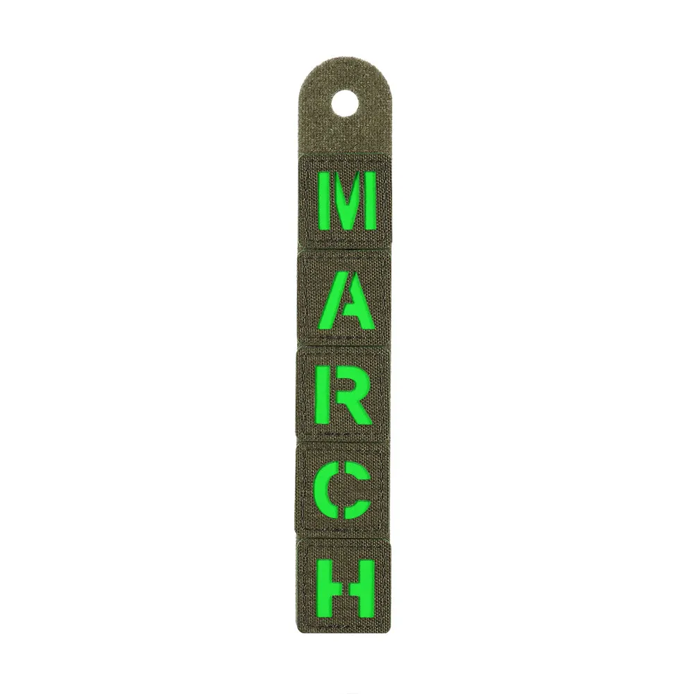 M-Tac MARCH Patch Medical Fosforescent Ranger Green 3x3 cm