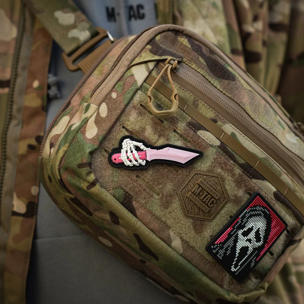 M-Tac Schelet Cutit patch PVC pink editie limitata