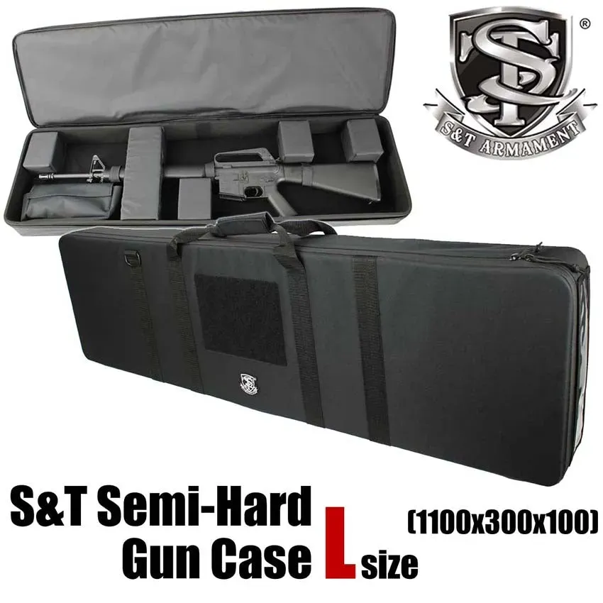 S&T Semi Hard husa arma L V2 1100mm negru