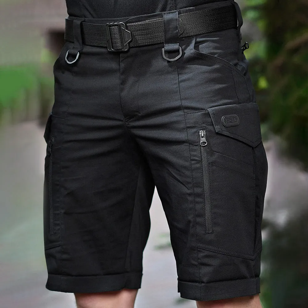 M-Tac Conquistador Flex shorts negri rip-stop 8 buzunare