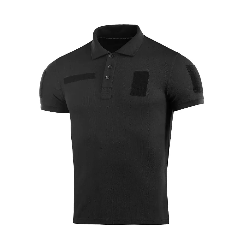 M-Tac Tactic 65/35 tricou polo negru bumbac