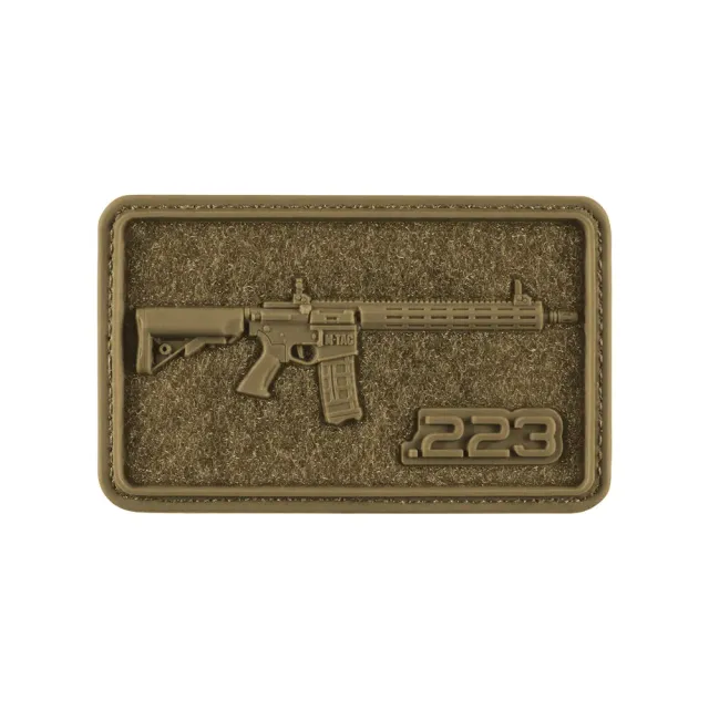 M-Tac patch AR-15 PVC 3D coyote 5x8 cm