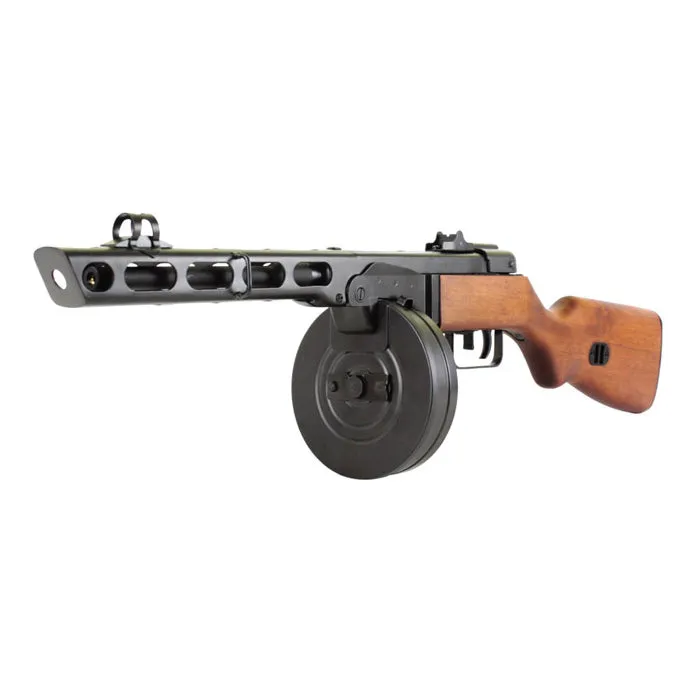 S&T PPSH-41 Real Wood pușcă airsoft tambur 2000 bile