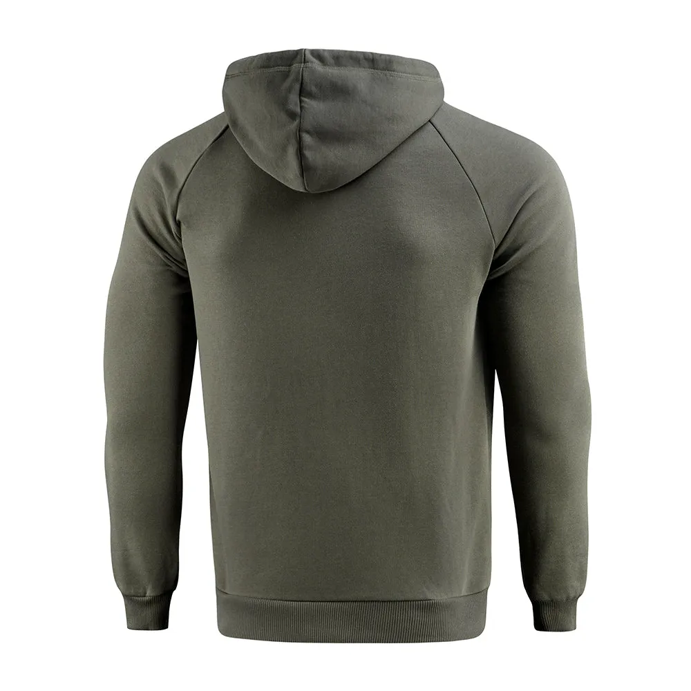 M-Tac Cotton Raglan Hard hoodie Army Olive fleece 390g
