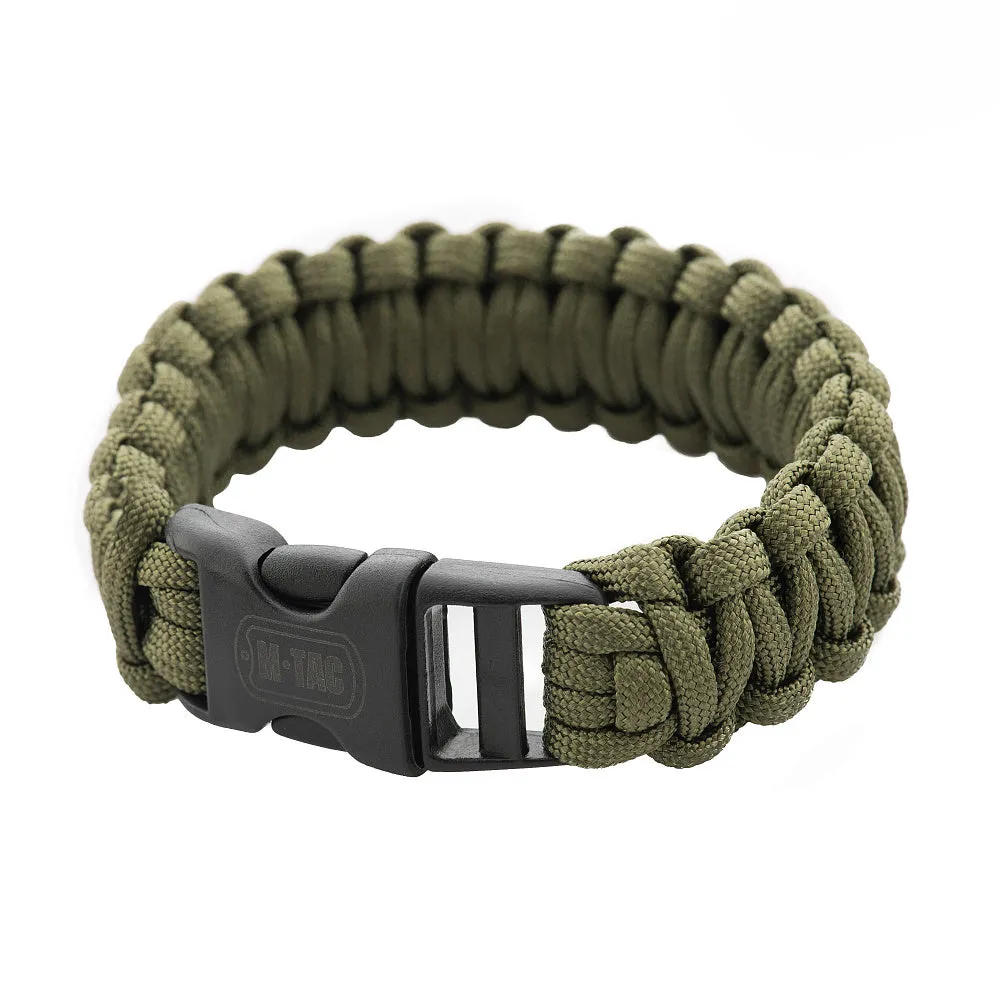 M-Tac brățară paracord olive tactică