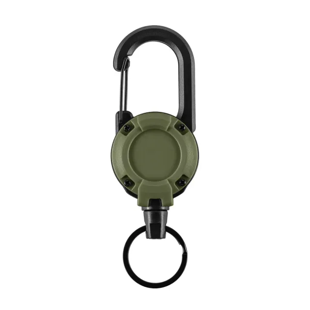Carabiniera M-Tac cablu retractabil Olive 65 cm ABS