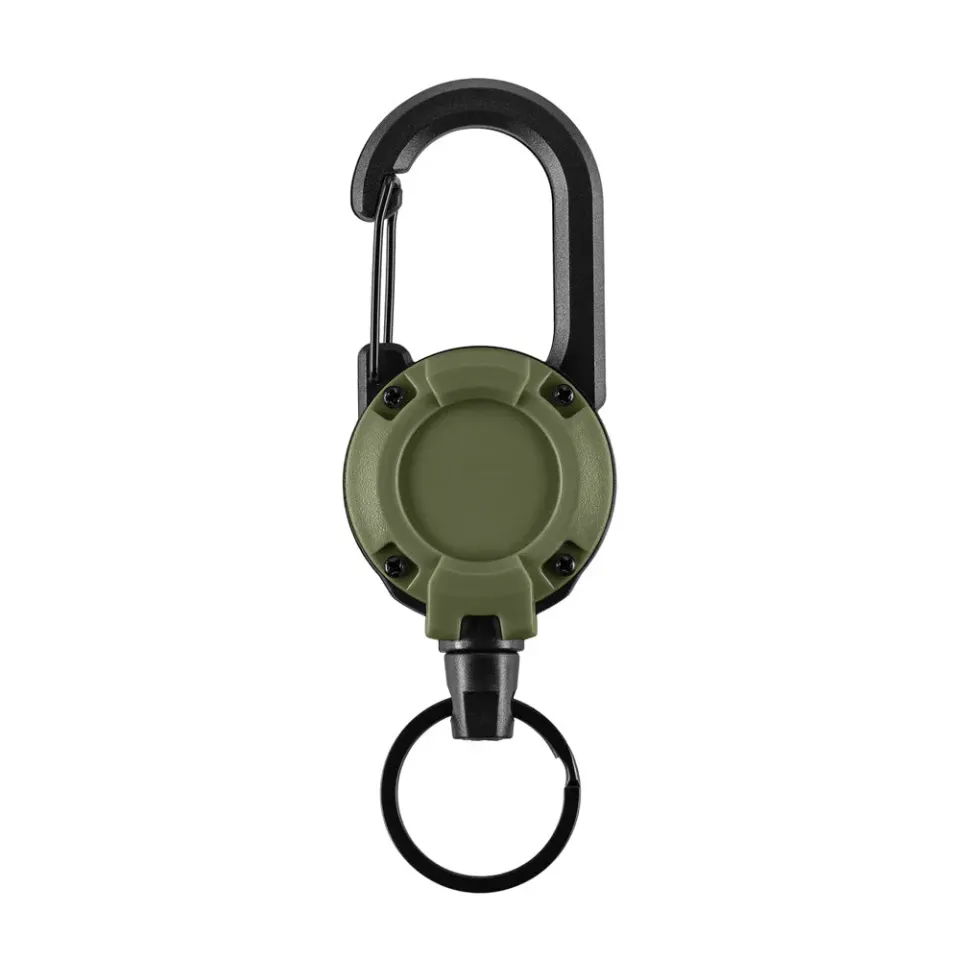 Carabiniera M-Tac cablu retractabil Olive 65 cm ABS