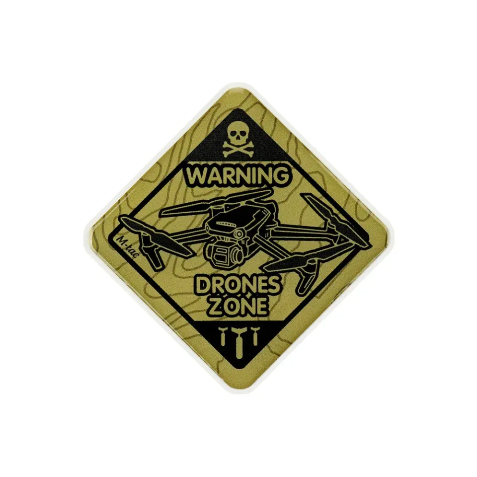 M-Tac Drones Zone sticker 3D Coyote impermeabil