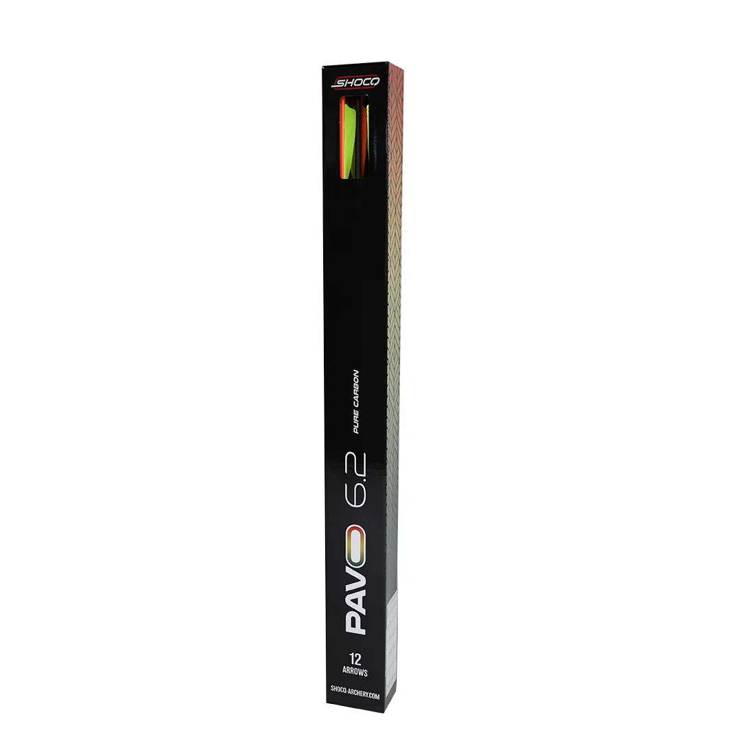 SHOCQ Pavo 6.2 săgeată arc pene 4 inch target