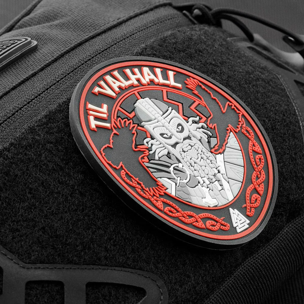 M-Tac Til Valhall patch PVC negru rosu velcro