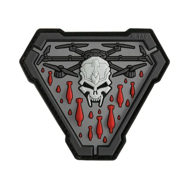 M-Tac Vampir patch PVC negru/gri 3D moral