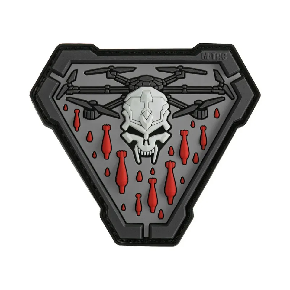 M-Tac Vampir patch PVC negru/gri 3D moral