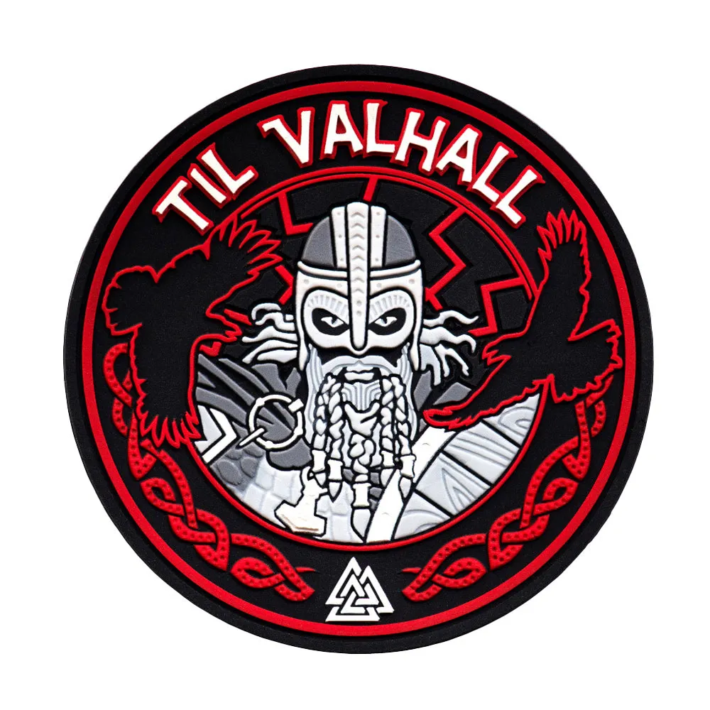 M-Tac Til Valhall patch PVC negru rosu velcro