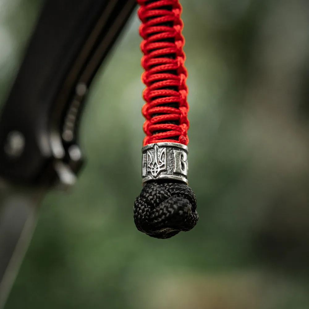 M-Tac Scandinavian Volya lanyard Negru/Rosu paracord
