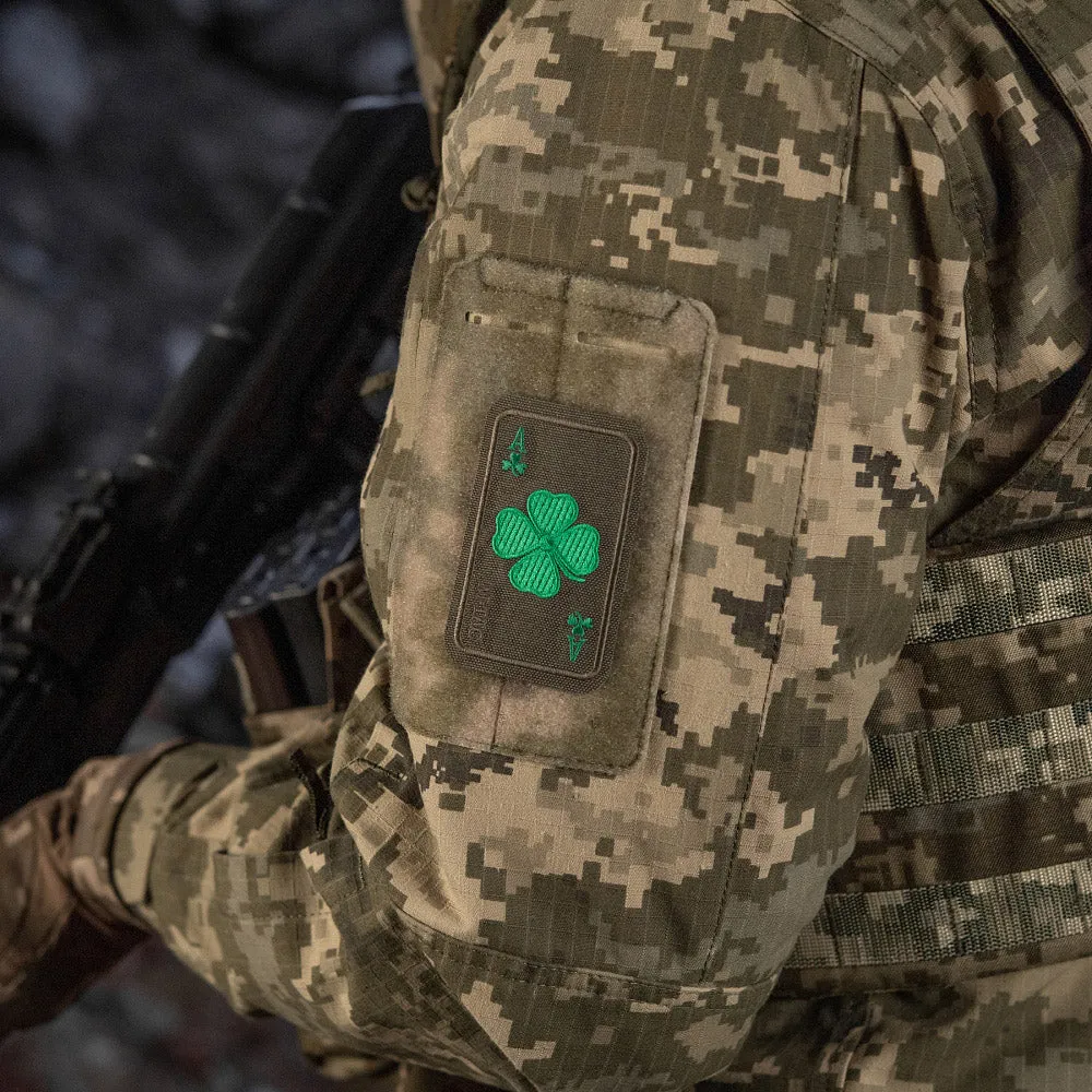 M-Tac Lucky Card patch brodat trifoi Ranger Green