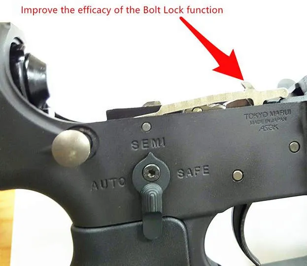 AngryGun bolt stop placa TM MWS M4 otel 9g usoara